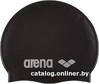 Шапочка для плавания ARENA Classic Silicone Cap 91662 55 (black/silver)