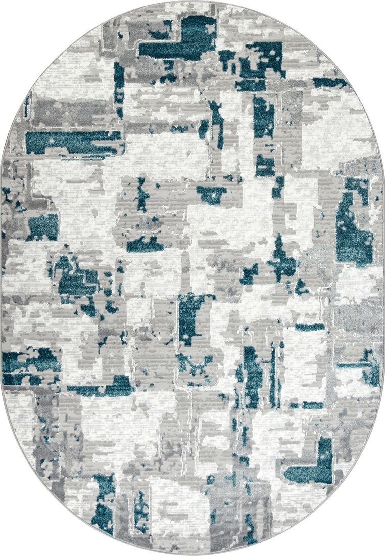 Ковер для жилой комнаты Merinos Palermo F288-OVAL-GRAY (2.4x3.4)