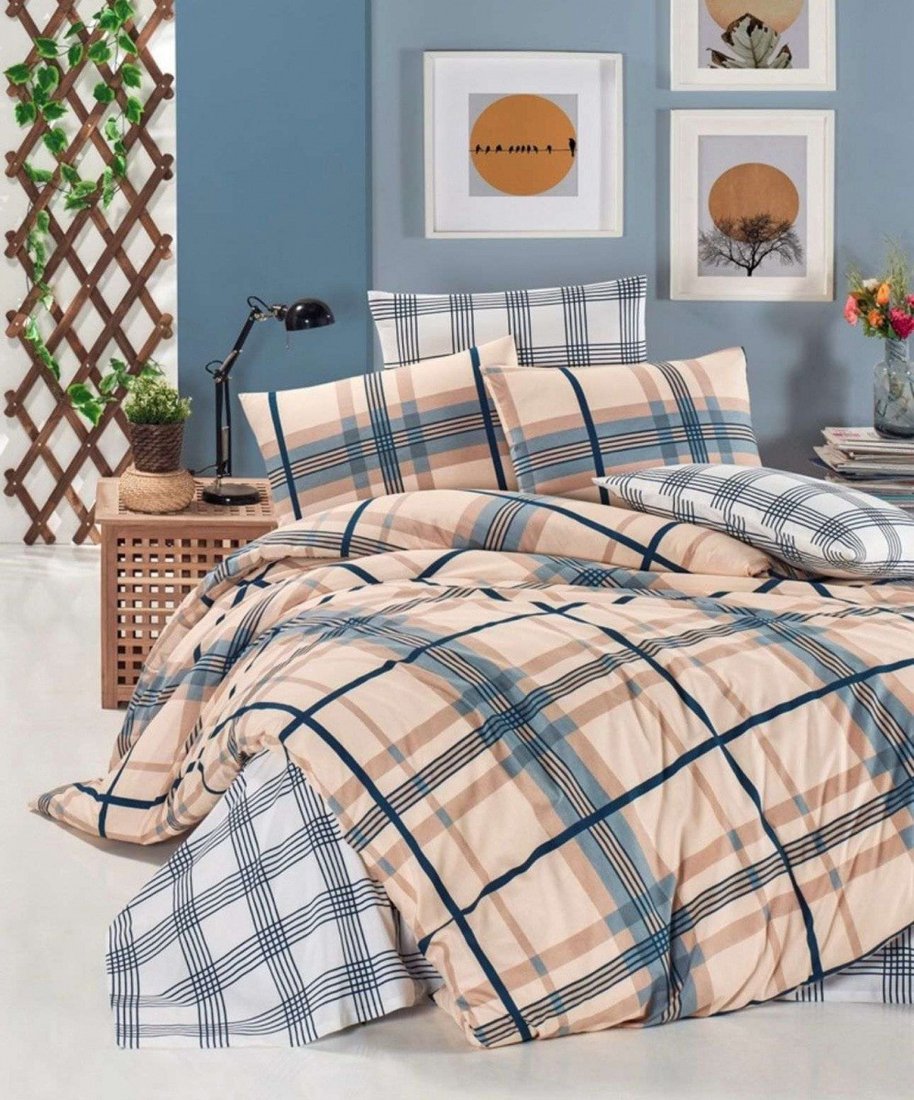 

Постельное белье Efor Ranforce Wood Sari семейный PB2386-M