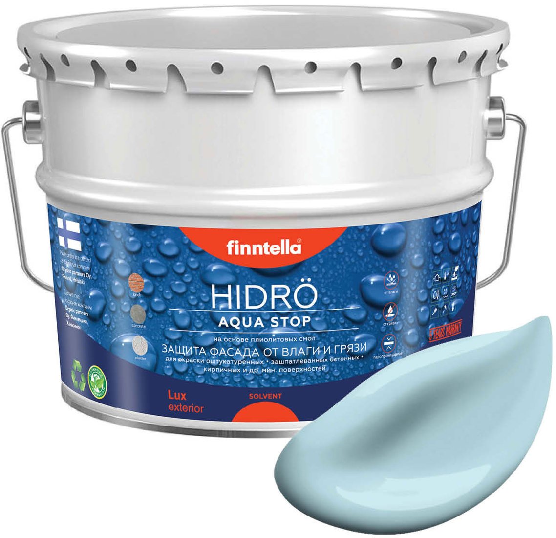 

Краска Finntella Hidro Jaata F-14-1-9-FL018 9 л (голубой)