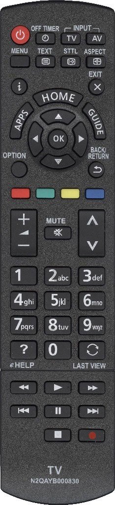 

Пульт ДУ Huayu N2QAYB000830, N2QAYB000840 для TV Panasonic