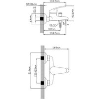 Смеситель Oasis L2005M_Pab