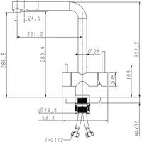 Смеситель ZorG Argos (черный оникс)