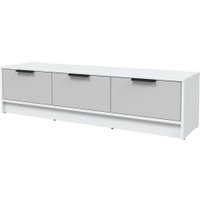 Тумба Интерлиния ТВ Концепт КТ-ТВ3-35 (серый/белый платинум)