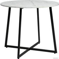 Кухонный стол Signal Luna LUNABMAC (белый мрамор/черный)