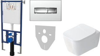 Унитаз подвесной iDevit Halley 152.4.501.8088+152.7.322.088+SETK3204-2616-001-1-1