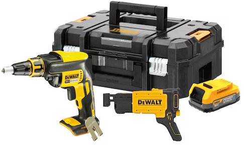 

Шуруповерт для гипсокартона DeWalt DCF620E1K (с 1-им АКБ 1.7 Ач, кейс)