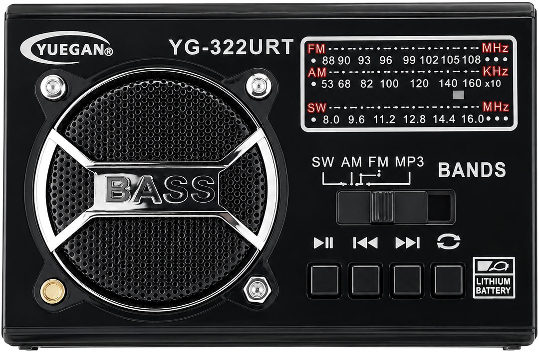 

Радиоприемник YUEGAN YG-322URT (черный)