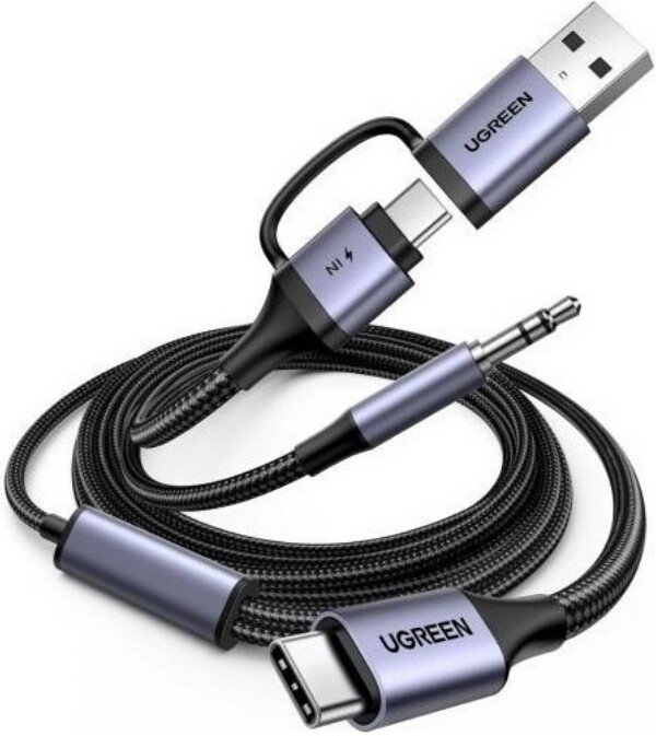 Кабель Ugreen CM772 45009 USB Type-C - USB Type-C/USB Type-A + 3.5 мм (1.5 м)
