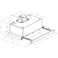 Кухонная вытяжка Meferi SLIDEBOX60BK Glass Ultra