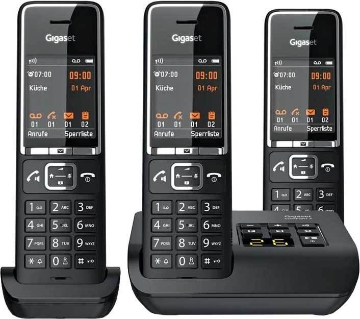 

Радиотелефон Gigaset Comfort 550A Trio (черный)