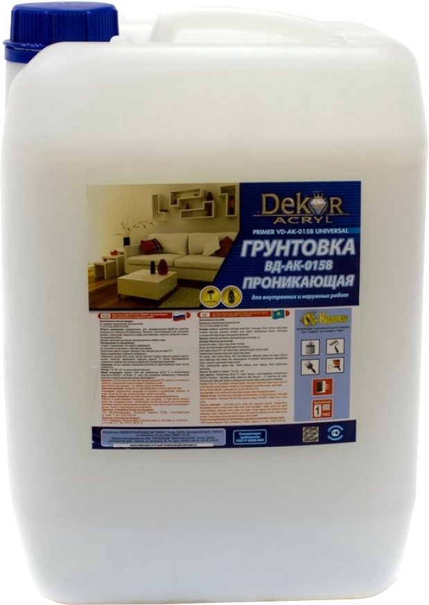 

Грунтовка Dekor ВД-АК-0158 проникающая (10 кг)