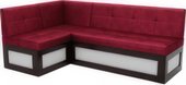 Нотис левый 187x82x112 (бархат красный Star Velvet 3 Dark Red)