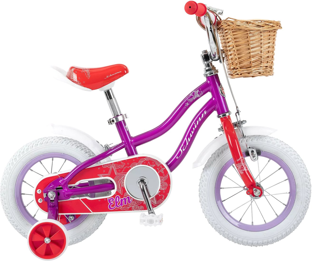 

Детский велосипед Schwinn Elm 12 2022 S0261RUA (фиолетовый/белый)