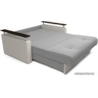 Диван Мебель-АРС Шарк 140 (рогожка/экокожа белый)