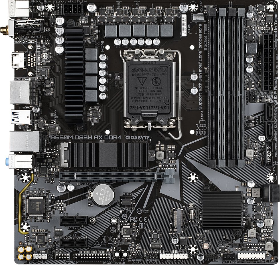 

Материнская плата Gigabyte B660M DS3H AX DDR4 (rev. 1.x)