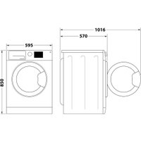 Стирально-сушильная машина Whirlpool FFWDB 864489 SV EE