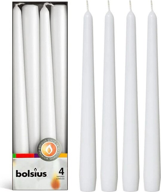 

Набор свечей Bolsius 245/24 (4 шт, белый)
