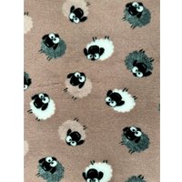 Коврик (подстилка) Profleece Овечки PF026 (бежевый/черный/белый)