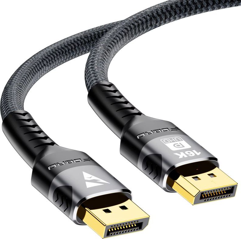 

Кабель USBTOP DisplayPort - DisplayPort v2.1 (оплетка, 3 м, черный)