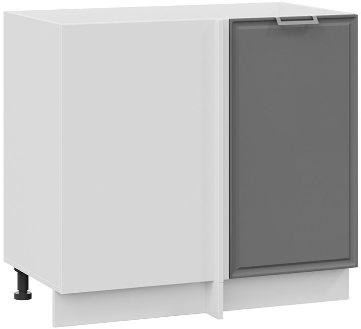 

Шкаф напольный Трия Белладжио 1Н9У (белый/софт графит)