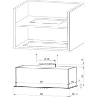Кухонная вытяжка Libhof LB-0872 (черный)