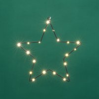 Светильник Neon-Night Звезда на металлическом каркасе 501-057 (теплый белый)