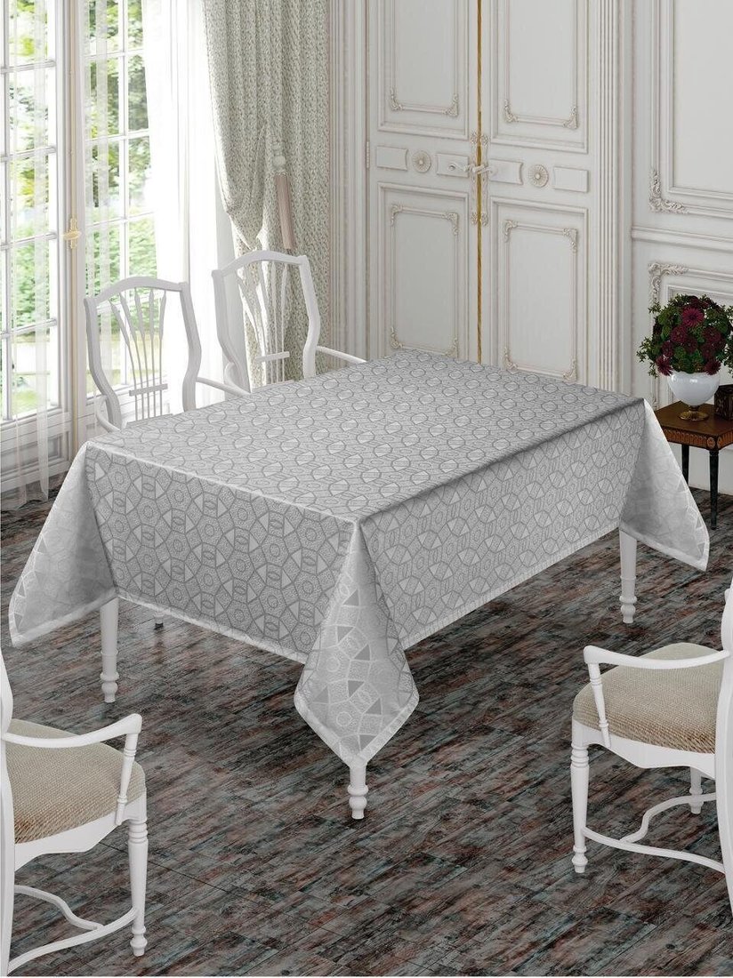 

Скатерть DO&CO Karanfil 160x220 12222 (серый)