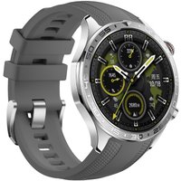 Умные часы HONOR Watch 5 Pro (серебристый, с серым силиконовым ремешком, китайская версия)