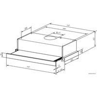 Кухонная вытяжка Weissgauff TEL 06 2M BL