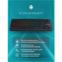 Клавиатура IO by Red Square Type 68 Magnetic g3ms Magnetite Ice (черный)