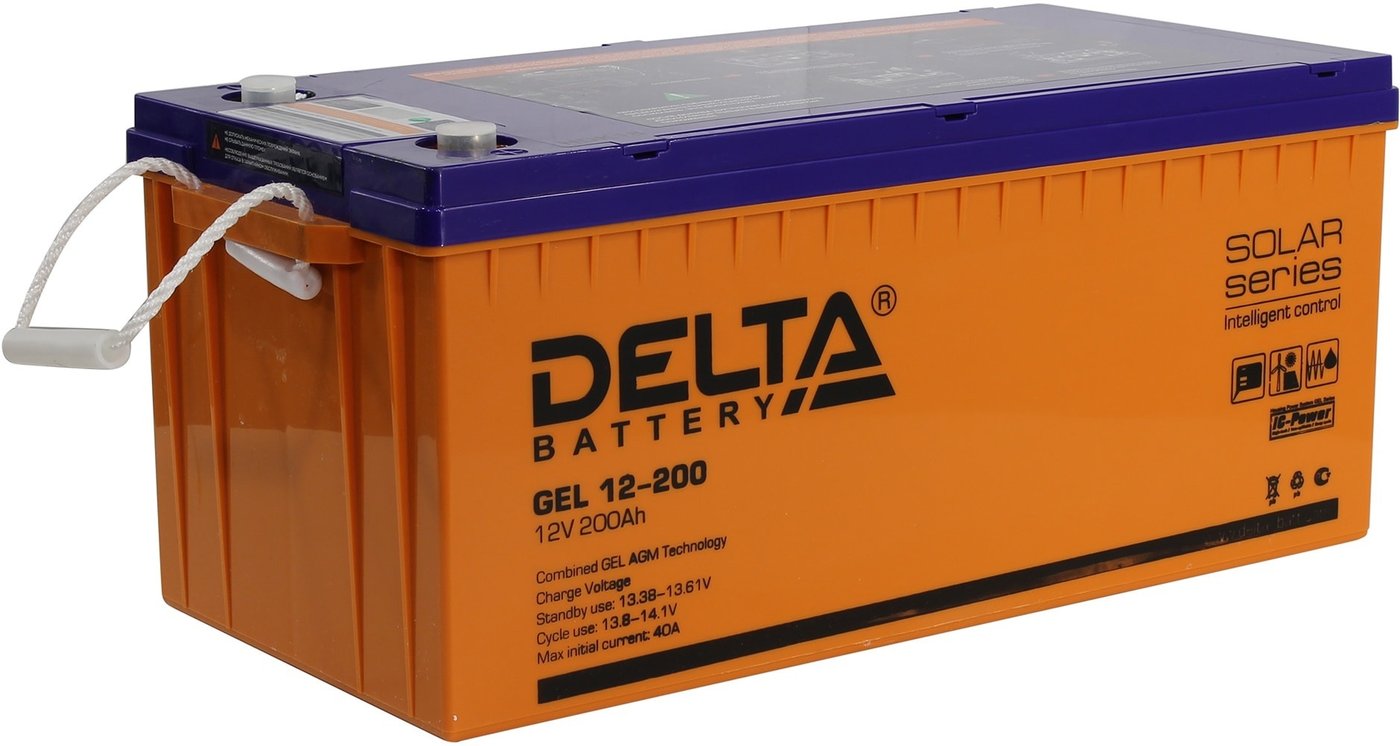 

Аккумулятор для ИБП Delta GEL 12-200 (12В/200 А·ч)