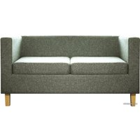 Софа Brioli Билли Д двухместный (рогожка, J20 серый/светлые ножки)