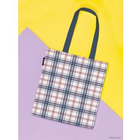 Сумка шоппер JoyArty Светлая клетка bsh_57086