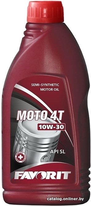 Моторное масло Favorit Moto 4T 10W-30 1л