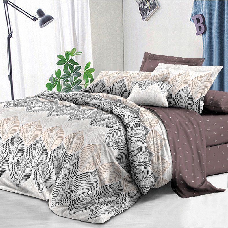 

Постельное белье Alleri Поплин Luxe евро max П-258