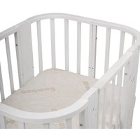 Кроватка-трансформер Indigo Baby Line 5 в 1 с поперечным маятником (звездочки)