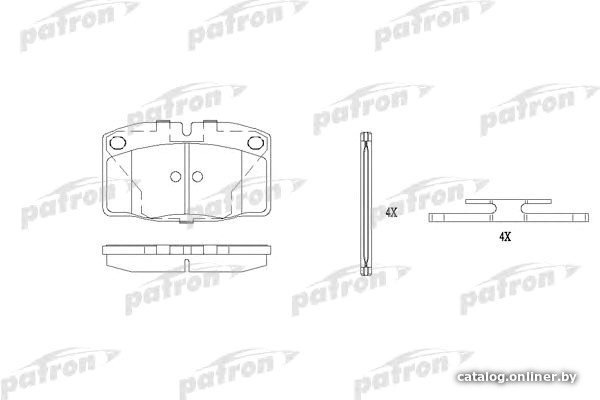 Тормозные колодки Patron PBP173