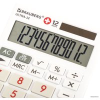 Бухгалтерский калькулятор BRAUBERG Ultra-12-WAB 250506 (белый)
