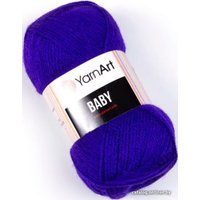 Пряжа для вязания Yarnart Baby 100% акрил 203 50 г (150 м, фиолетовый)