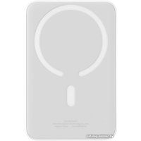 Внешний аккумулятор Baseus Magnetic Mini Air Wireless Fast Charge Power Bank 20W 10000mAh (белый) + брендированный брелок Baseus