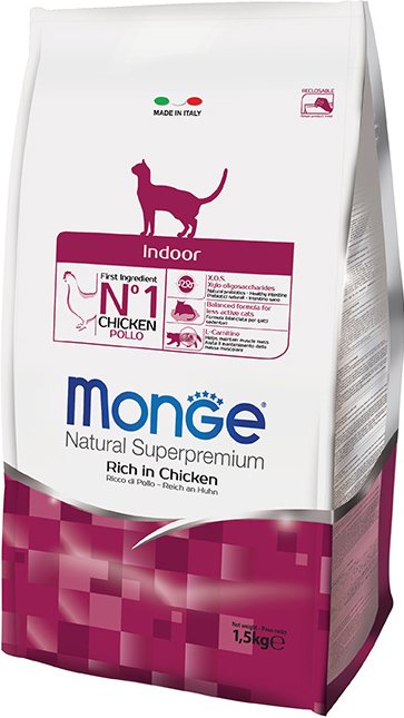 

Сухой корм для кошек Monge Indoor Rich in Chicken 10 кг