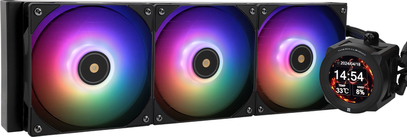 

Система жидкостного охлаждения для процессора Thermalright Core Vision 360 ARGB (черный)