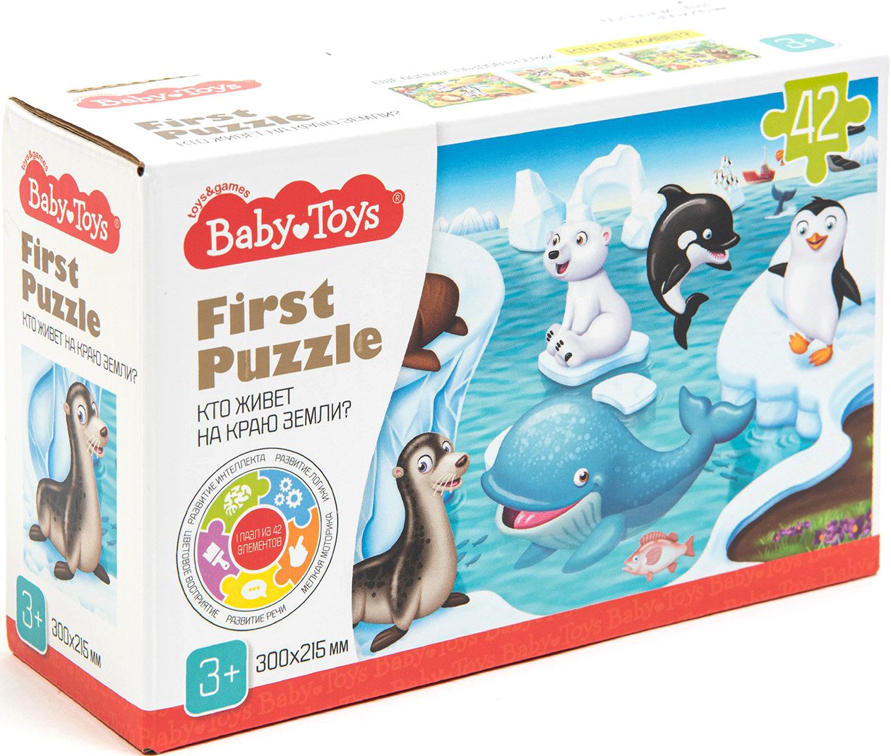 

Мозаика/пазл Baby Toys First Puzzle. Кто живет на краю земли 04188