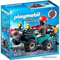 Конструктор Playmobil PM6879 Грабитель на квадроцикле