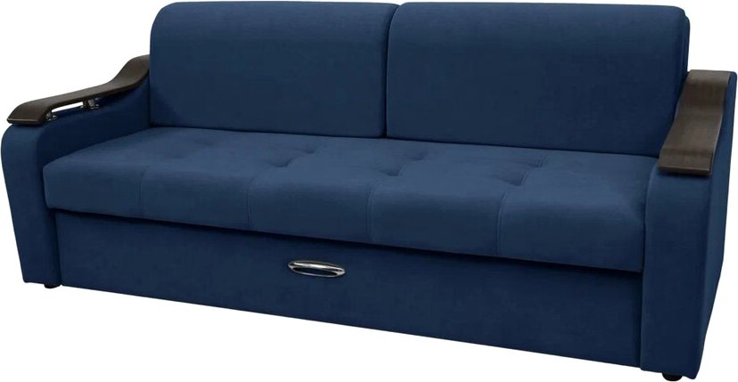 

Диван Сириус Лидер-4 НПБ 225x110 (Eva 22 велюр синий)