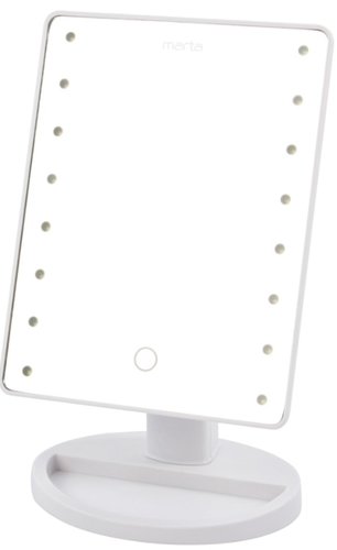 Косметическое зеркало Marta MT-2654 (белый жемчуг)