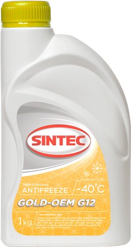 Антифриз Sintec Gold-OEM G12 (1кг, желтый)