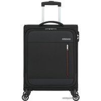 Чемодан-спиннер American Tourister Heat Wave Jet Black 55 см