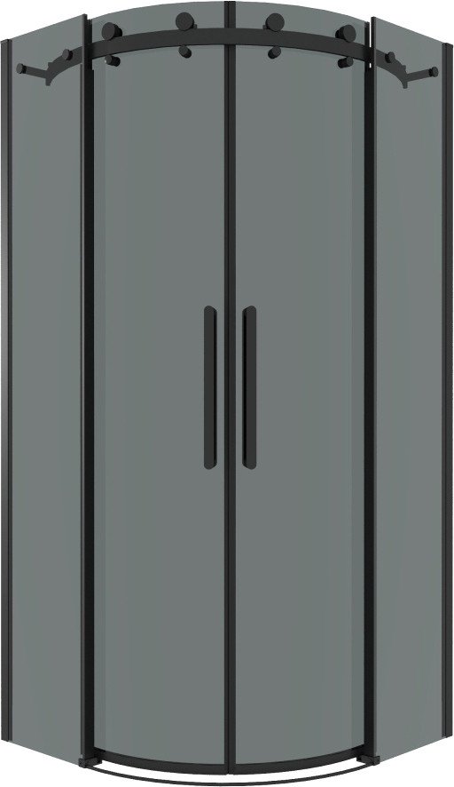 

Душевой уголок Grossman Classic 90x90x195 301.K33.04.9090.21.10 (черный матовый/тонированное стекло)